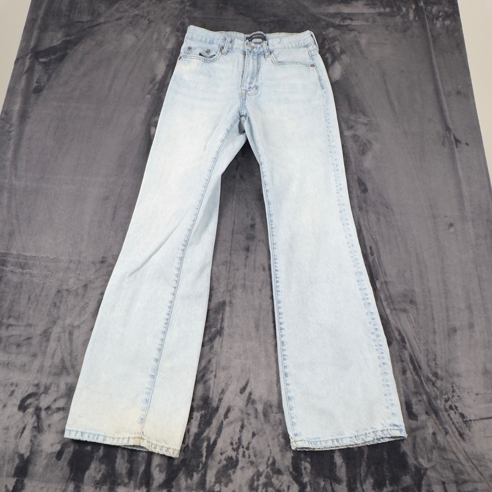 Aeropostale Jeans Womens 2 Regular Light Blue Boyfriend Flare‎ High Rise Denim